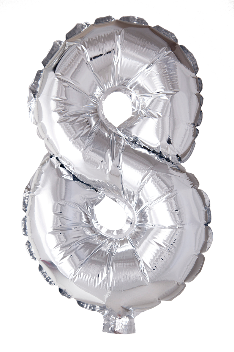 Foileballong Silver - 41cm