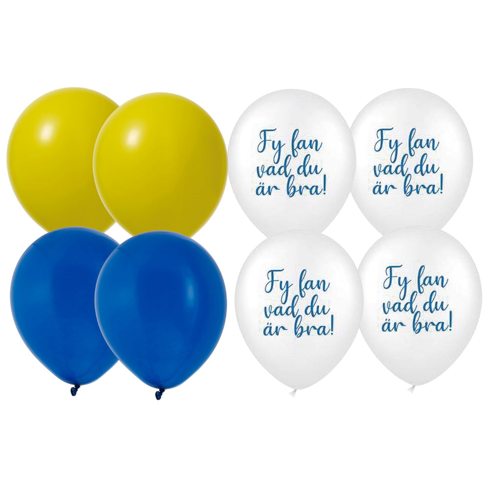 ballonger 12" VAD DU ÄR BRA 8-P