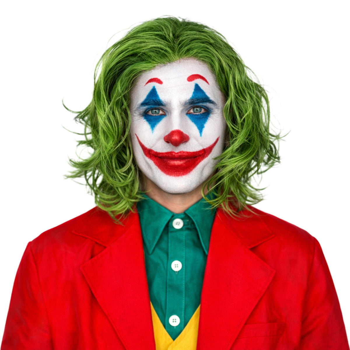 Grön Clown peruk