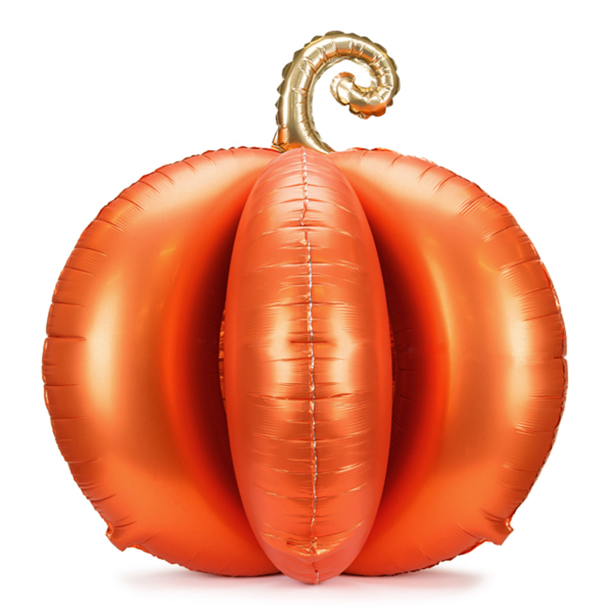 Standing Foil Balloon 3D Pumpkin, 90x90 cm, orange