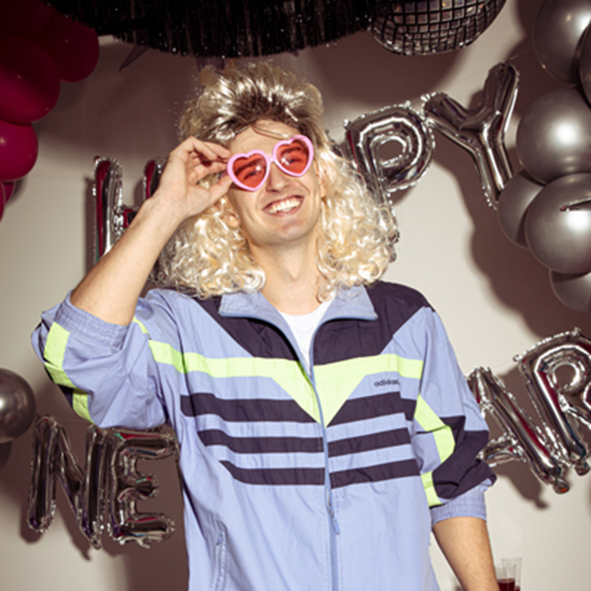 Peruk- Lång blond 80s