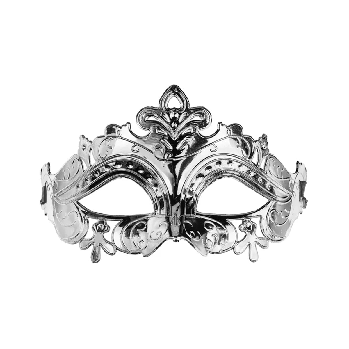 Carnivalmask Silver 17 x 9cm