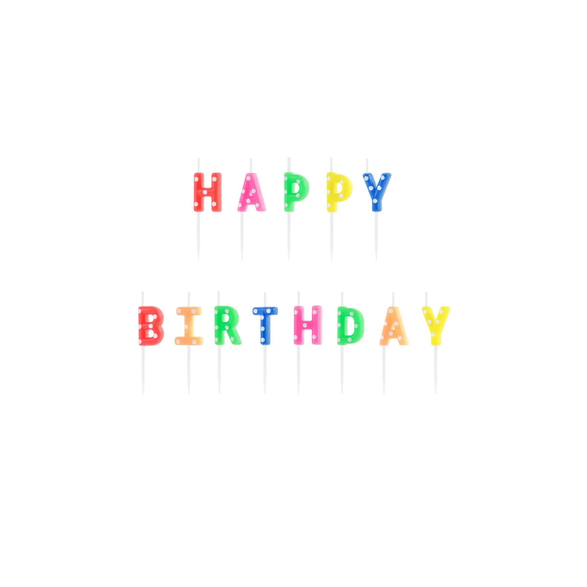Tårtljus Happy Birthday Mix