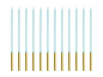 Långa Födeljsedagsljus 14 cm - Rosa 12 pack