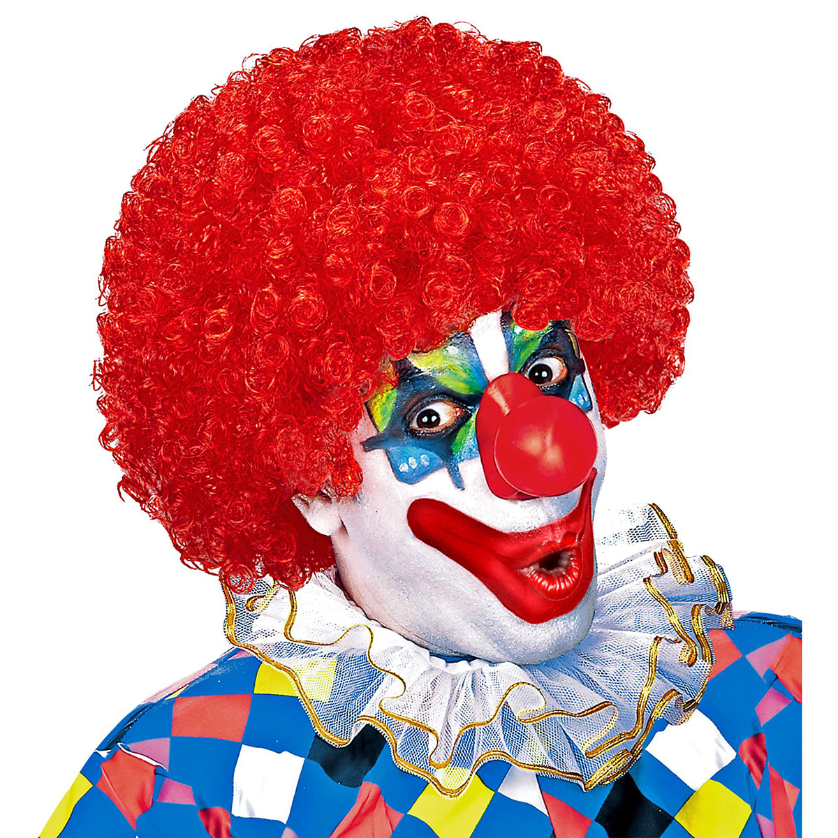 Röd clown - Peruk