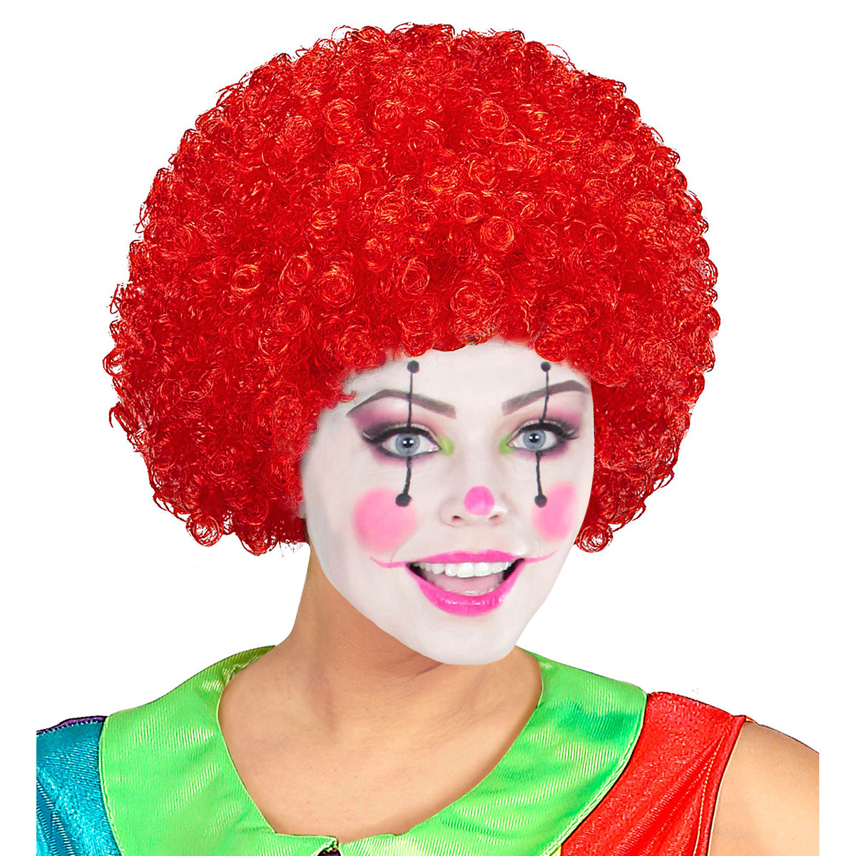 Röd clown - Peruk