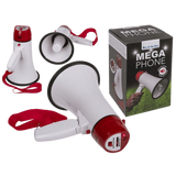 Megaphone med språk och musik