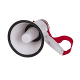 Megaphone med språk och musik