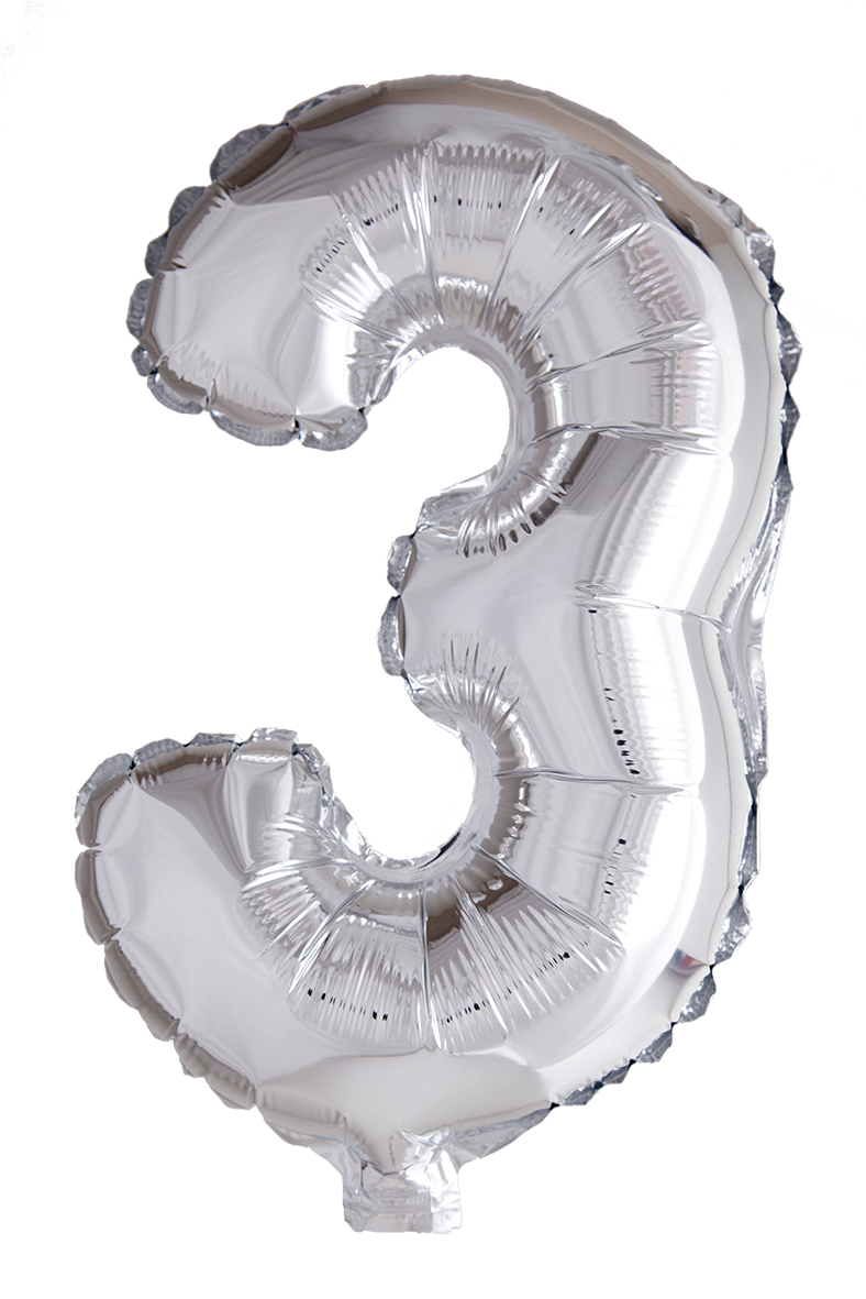Foileballong Silver - 41cm