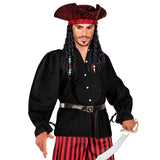 SVART SKJORTA MED VOLANG M/L