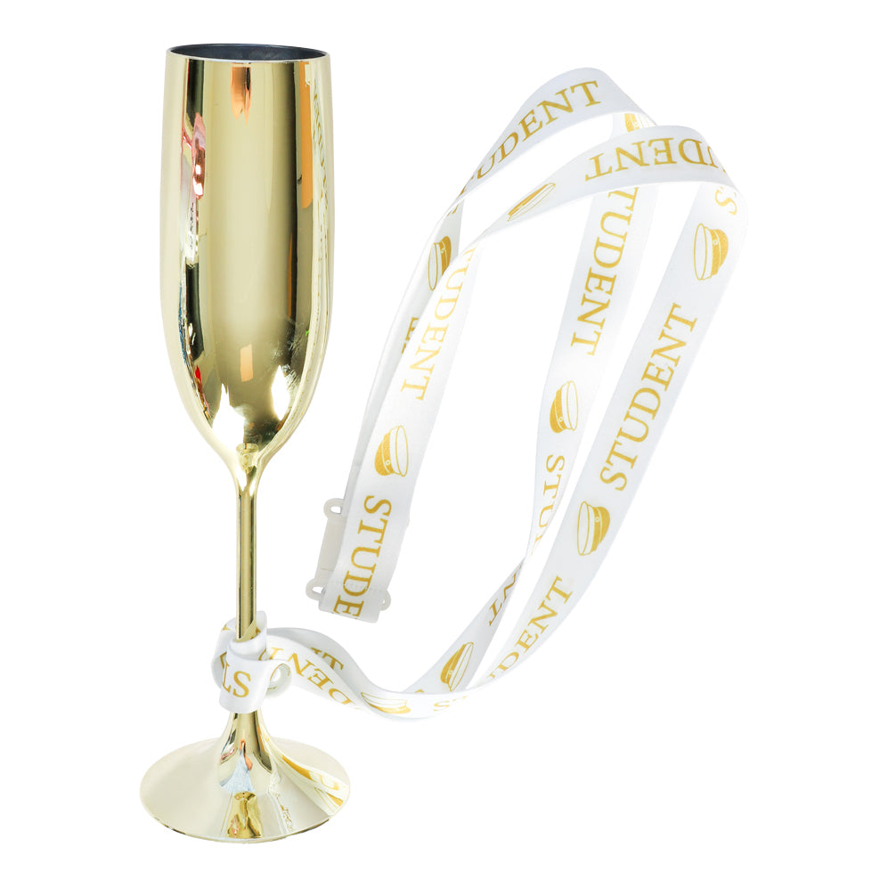 CHAMPAGNEGLAS STUDENT M. GULD BAND