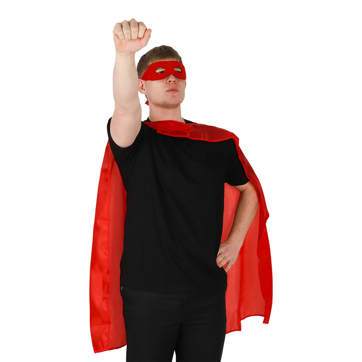 Superhjälte – Maskeradkit Röd