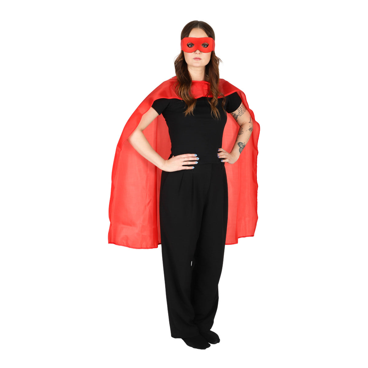 Superhjälte – Maskeradkit Röd
