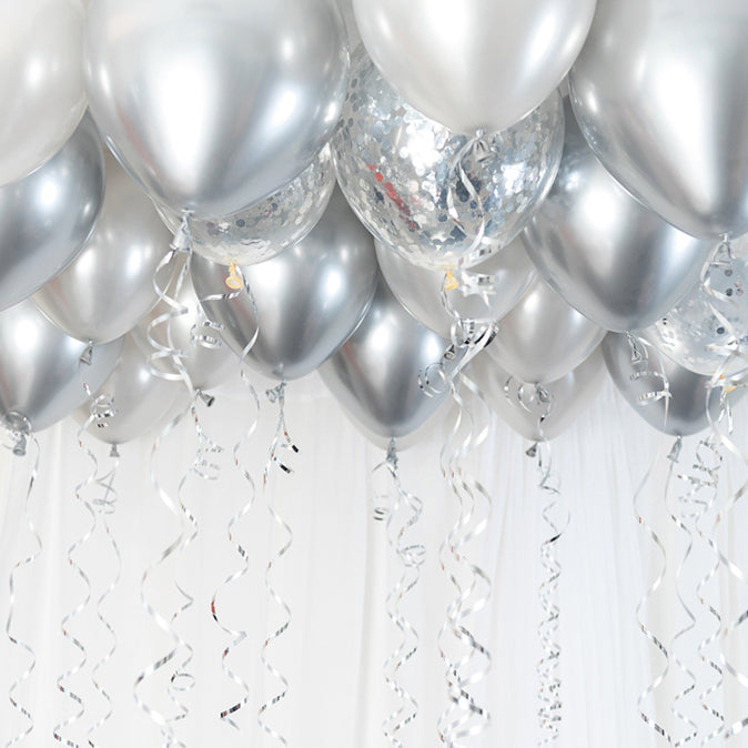Ballongkit till Tak - Silver/Chrome