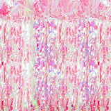 Festgardin 90 x 250 cm - Rosa Iridescent