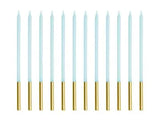 Långa Födeljsedagsljus 14 cm - Rosa 12 pack