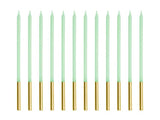 Långa Födeljsedagsljus 14 cm - Rosa 12 pack